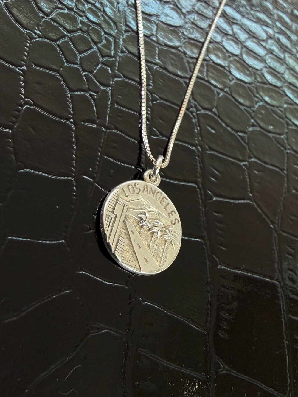 Others Follow Silver Los Angeles Medallion Necklace